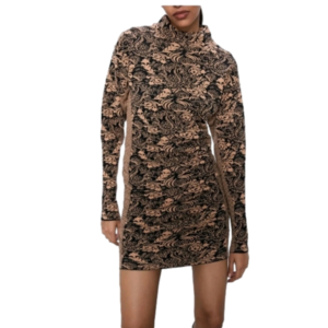 Zara Women's Jacquard mini dress